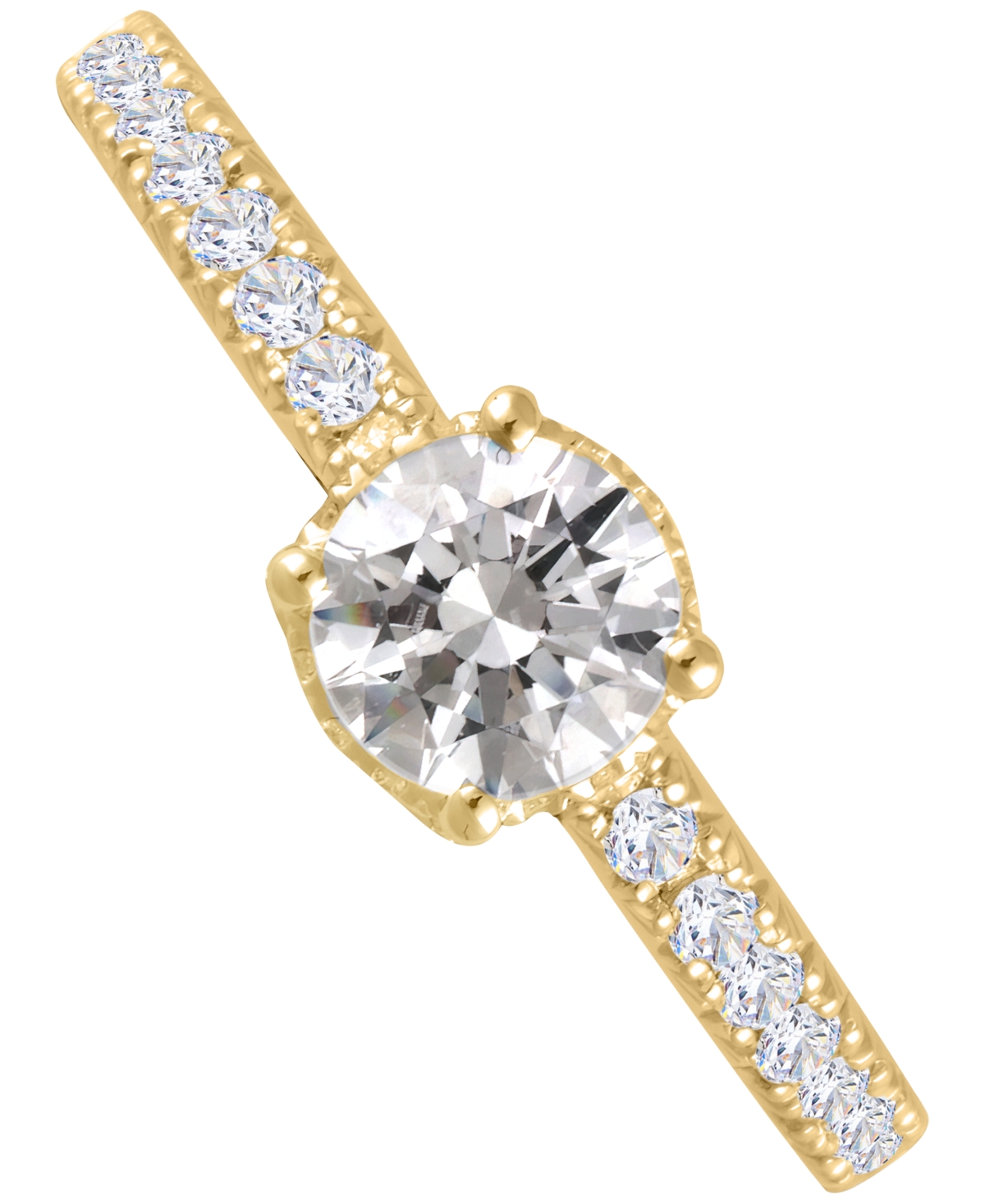 Macy's Diamond Engagement Ring (1 Ct. T.w.) In 14k Gold In Yellow Gold