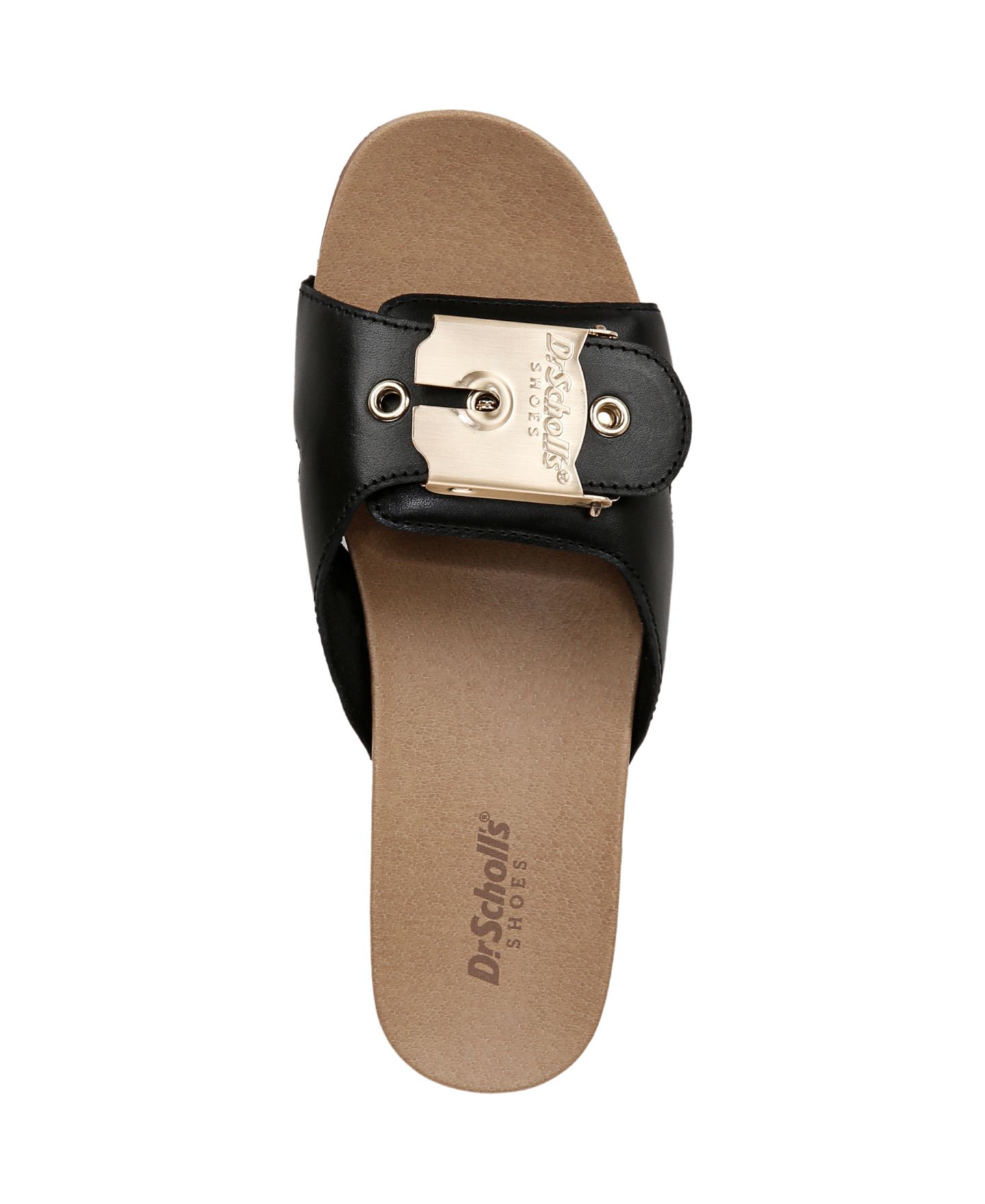 Женские сандалии Dr. Scholl's Original Max Too Slide, цвет: Чёрный кожаный — фото 4