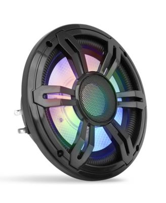 6.5'' Slim Waterproof Subwoofer with RGB Lights and Remote Control, 150W