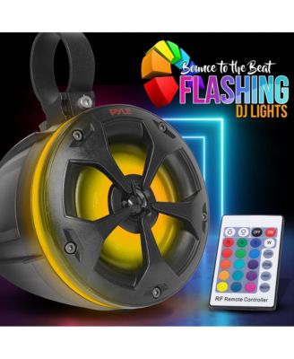 4   Waterproof Off-Road RGB Speakers with Amplified Bluetooth Receiver, 800W