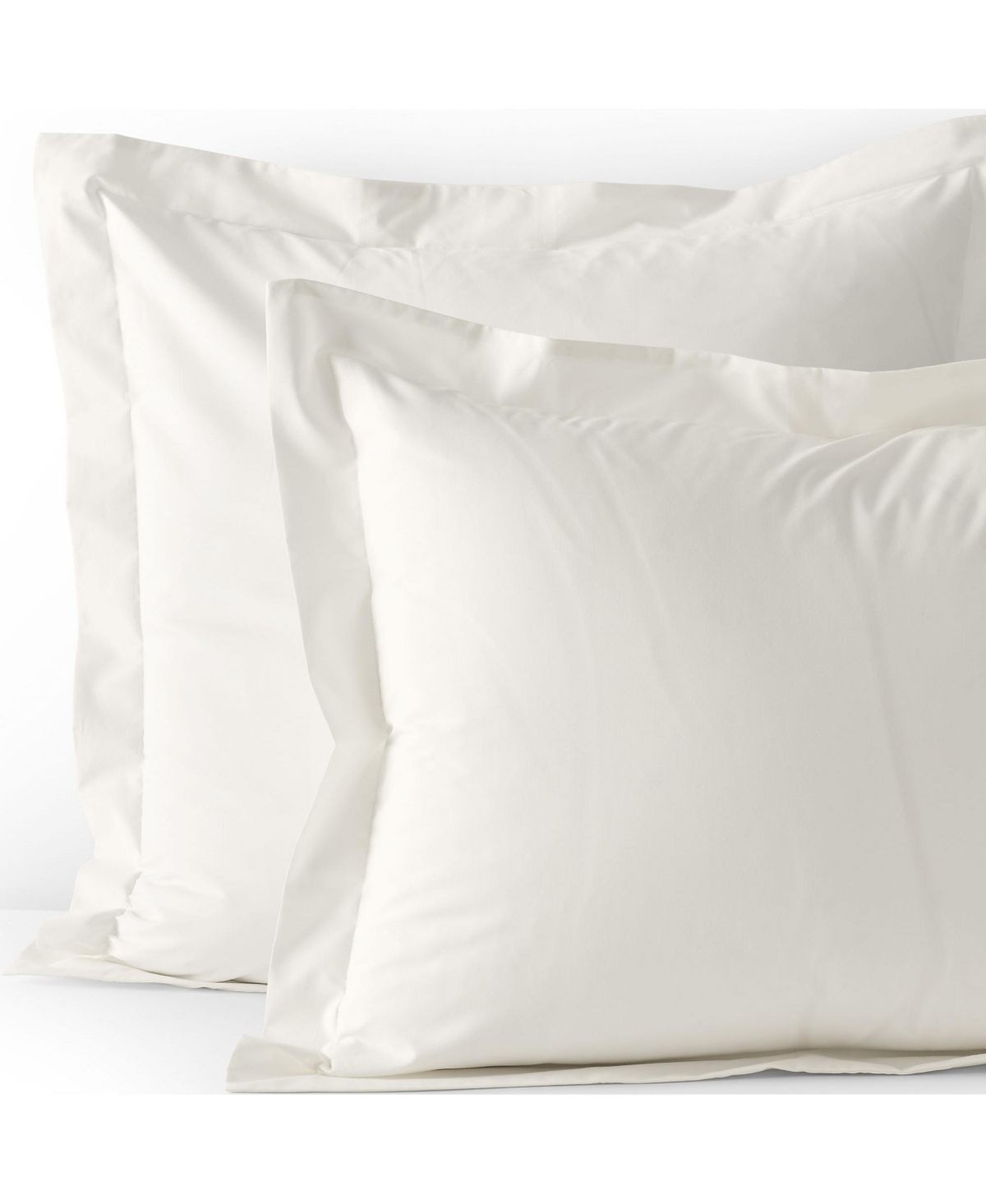 300 Thread Count Cotton Smooth Percale Pillow Sham - White