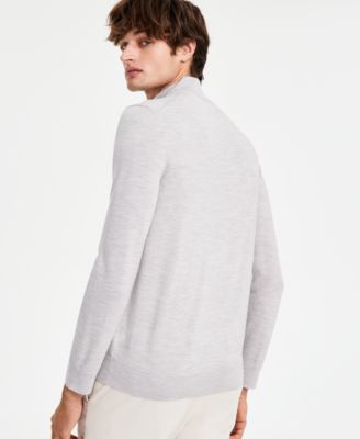 Men's Merino Wool Quarter-Zip Sweater