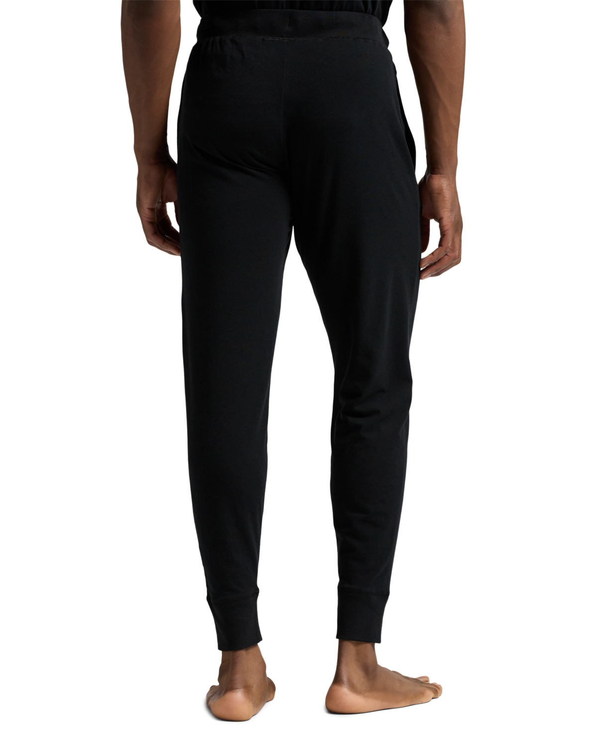 Polo Ralph Lauren Men's Logo Jogger Pajama Pants, Exclusively At Macy's In Polo Black,rl2000 Red Logo