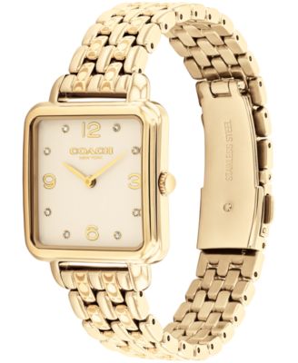 Women's Cass Gold-Tone Stainless Steel Bracelet Watch, 28mm