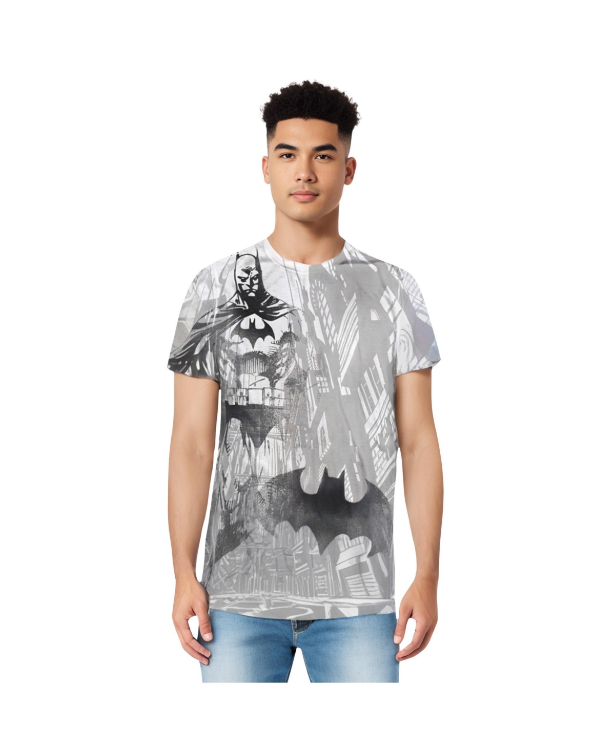 Men's Vigilance Short Sleeve Adult Poly Crew Tee / T-Shirt - White