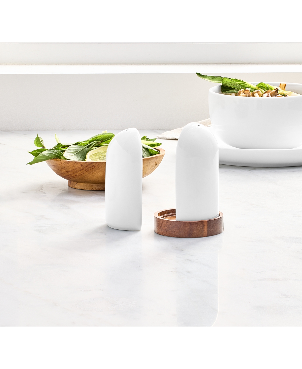 The Cellar Whiteware James Salt & Pepper Shaker Set, Exclusively At Macy's In White