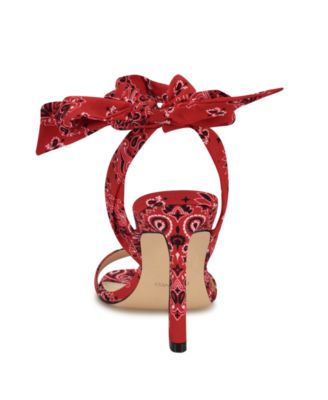 Women's Kelsie Ankle Wrap Sculpted Heel Sandals