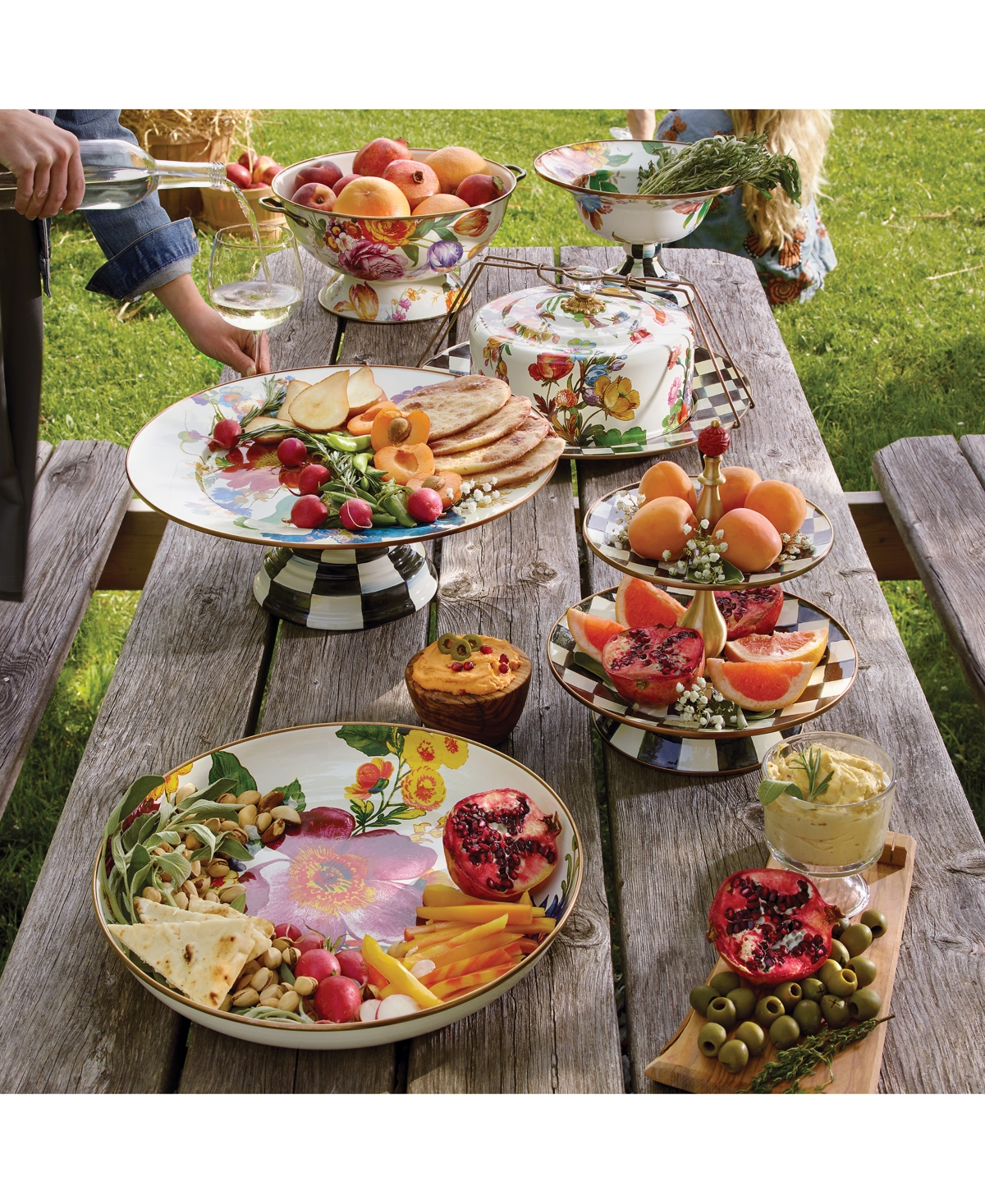 Shop Mackenzie-childs Flower Market Everything Bowl In Multi