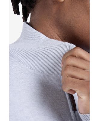 Men's Quarter Zip Mock Neck Sweater