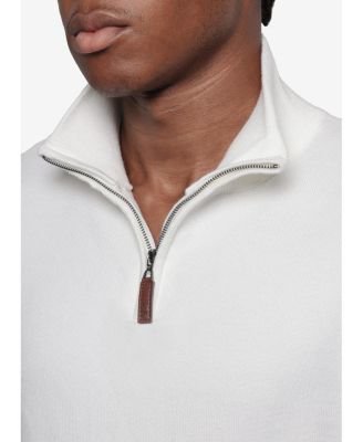 Men's Quarter Zip Mock Neck Sweater