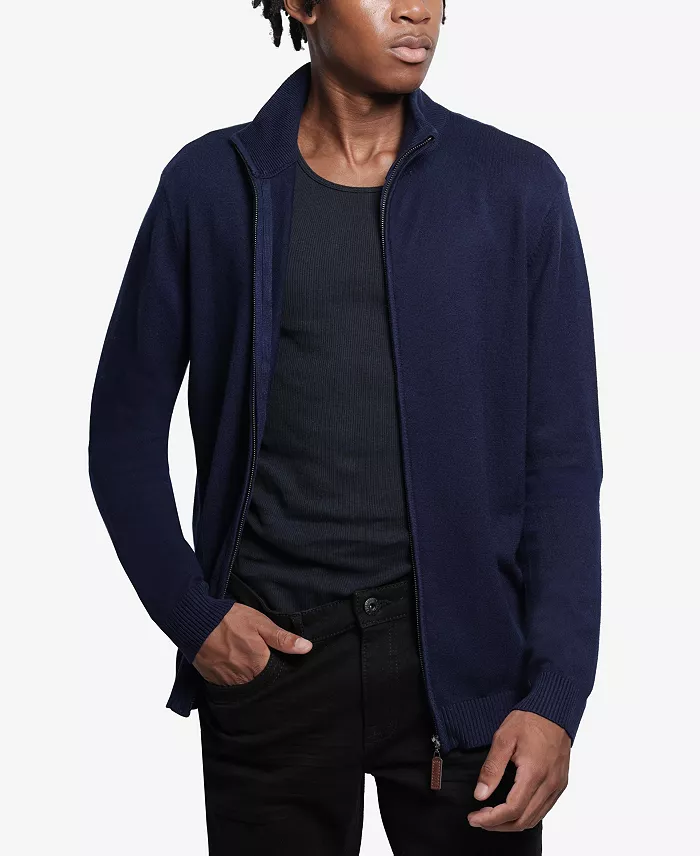 Men's Full Zip Mock Neck Sweater - thumbnail 8