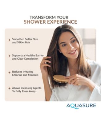 Multi-Stage Shower Filter with Replaceable Cartridge - Chrome | Removes Chlorine, Heavy Metals, Chemicals | Reduces Itchy Skin, Dandruff, Eczema | Improves pH, Skin, Hair & Nails