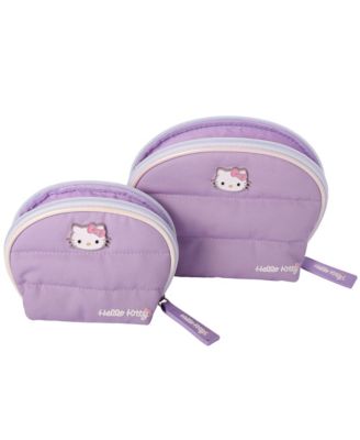 Sanrio Purple Large and Small Dome Cosmetic Travel Bag