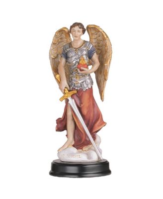 "2-PC Set" 5"H Archangel Jehudiel Statue Saint Jegudiel The Angel of Work Holy Figurine Statue Ornament Home Room Office Decor and Perfect Ideas for Housewarming, Holidays and Birthdays