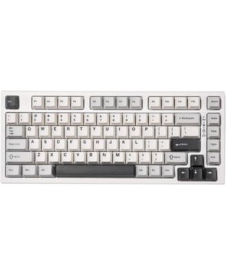 YZ75 75% Gasket Mechanical Keyboard, Compact Wireless Hot Swappable Bluetooth Gaming Keyboard with 4-Layer Padding, BT5.0/2.4Ghz/Type-C NKRO RGB Keyboard for Win/Mac Milk Switch