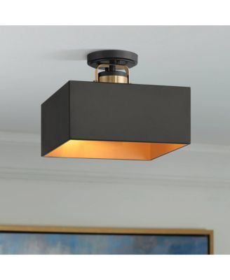 Artemis Semi Flush-Mount Ceiling Light with Modern 2-Light Metal Fixture for Kitchen or Foyer