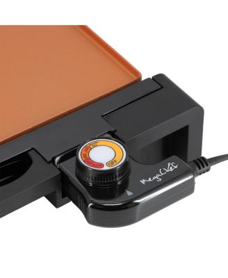 21.63 Inch Copper Electric Grill with Non-Stick Coating