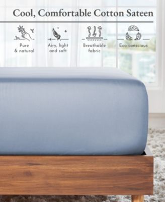 California Design Den Deep Pocket King Fitted Sheet Only - Soft 100% Cotton Sateen