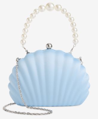 I.N.C. International Concepts - Seashell Minaudiere Satin Crossbody