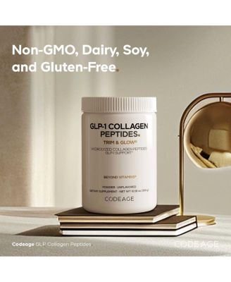 GLP-1 Collagen Powder Supplement - Nextida GC Collagen Peptides - GLP 1 Support - Hydrolyzed Collagen, Grass-Fed, Type I & III, Unflavored - Non-GMO, Gluten-Free, Dairy-Free - 10.58 Oz