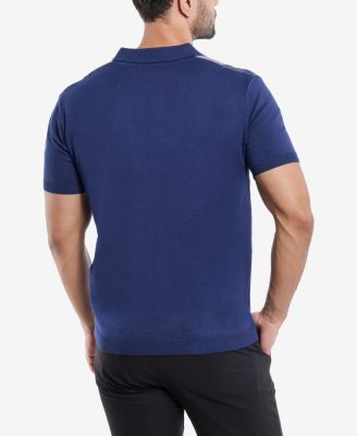 Men's Stripe Polo Sweater