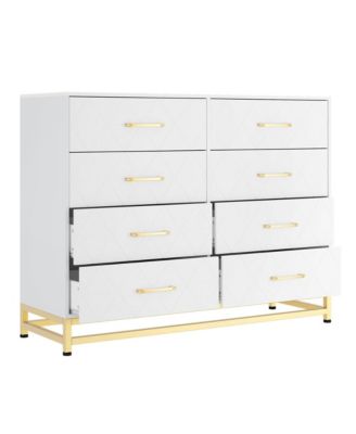 8 Drawer Dresser for Bedroom with Deep Drawers