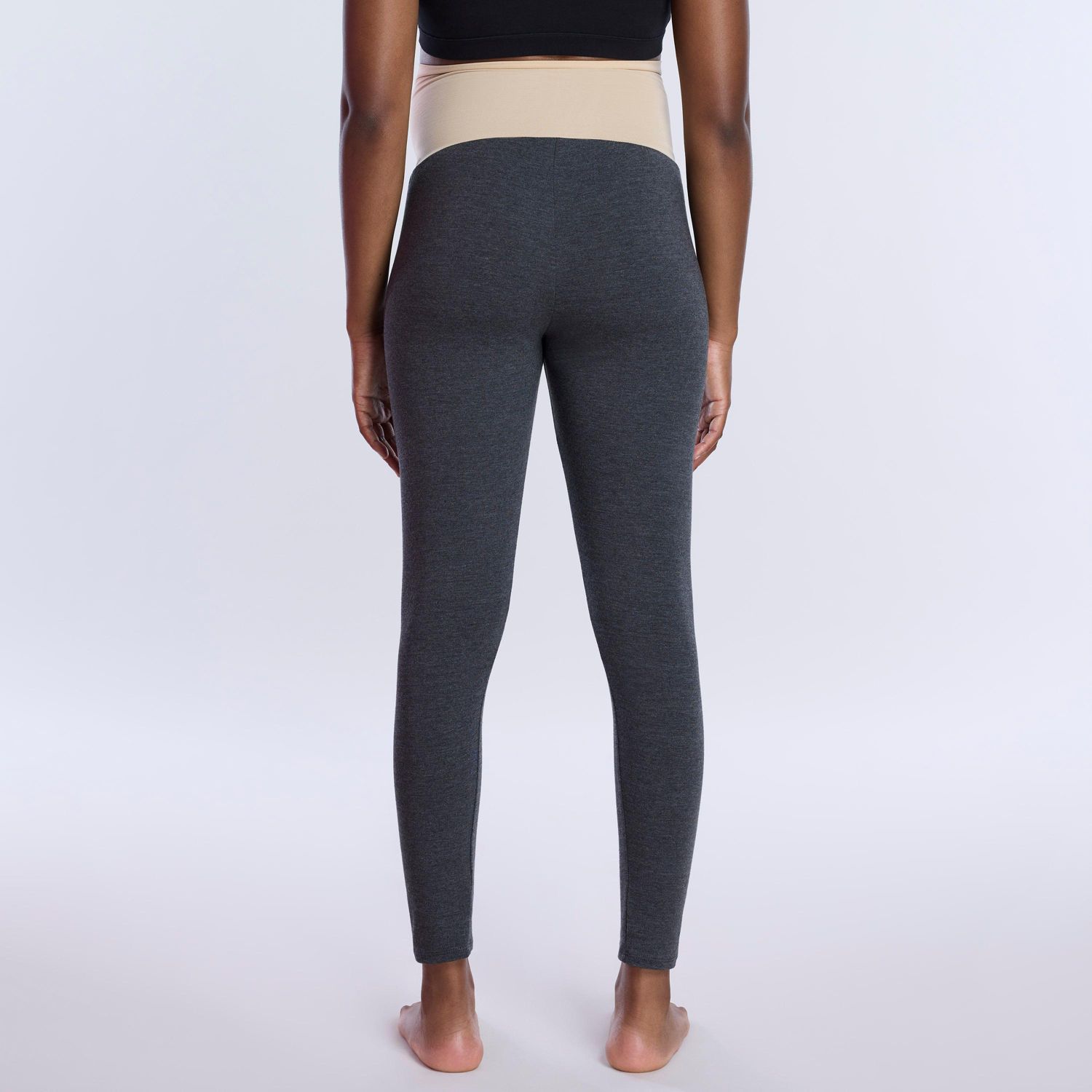 Plus Size Essential Stretch Secret Fit Over the Belly Tights - Motherhood