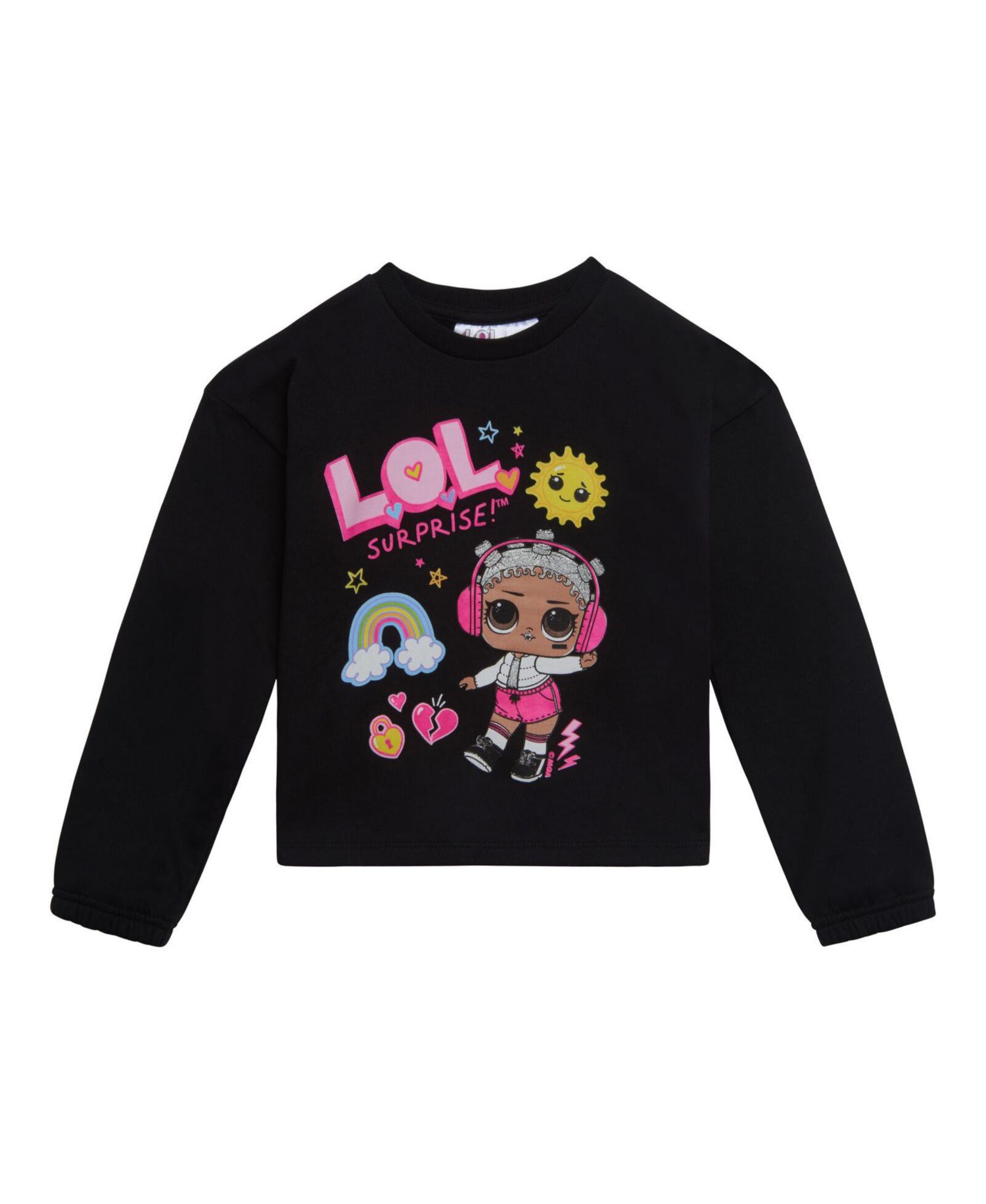 Girls Fleece Sweatshirt and Jogger Pants Outfit Set