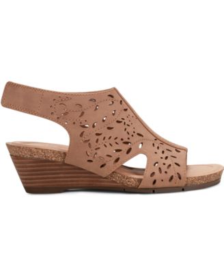 Women's Halin Cutout Slingback Wedge Sandals