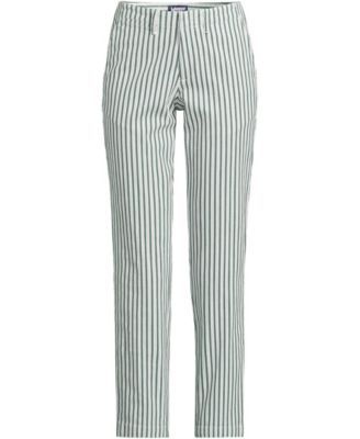 Women's Mid Rise Classic Straight Leg Chino Ankle Pants