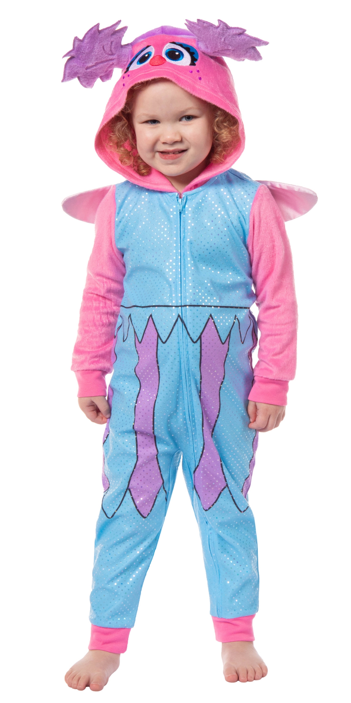 Sesame Street Toddler Boys 1PC Hooded Union Suit Footless Sleep Pajama