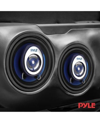Two-Way Speaker System, 3.5'' Coaxial, 120W Max, Blue Cone