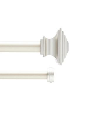 Mission 3/4" Decorative Bay Window Double Curtain Rod