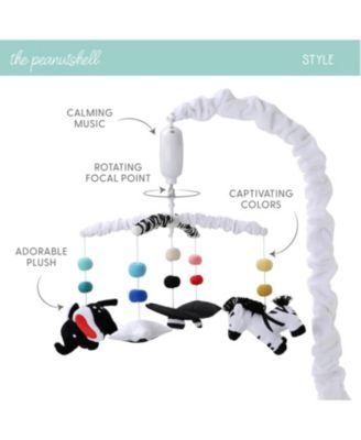 Montessori Neutral Musical Crib Mobile for Baby Boys and Girls