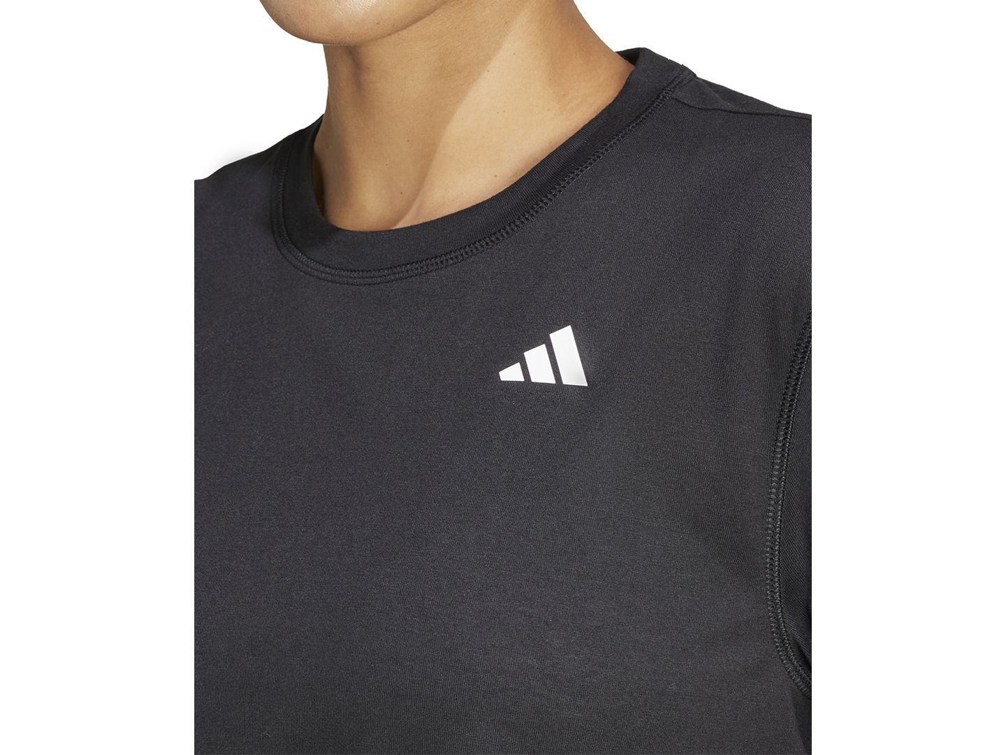 Женская футболка adidas Train Essentials Boxy Workout, цвет: Чёрный — фото 8