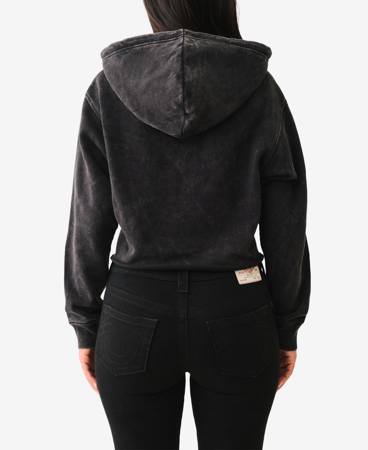 TRUE RELIGION WOMEN'S BUDDHA PULLOVER CHAIN HOODIE 