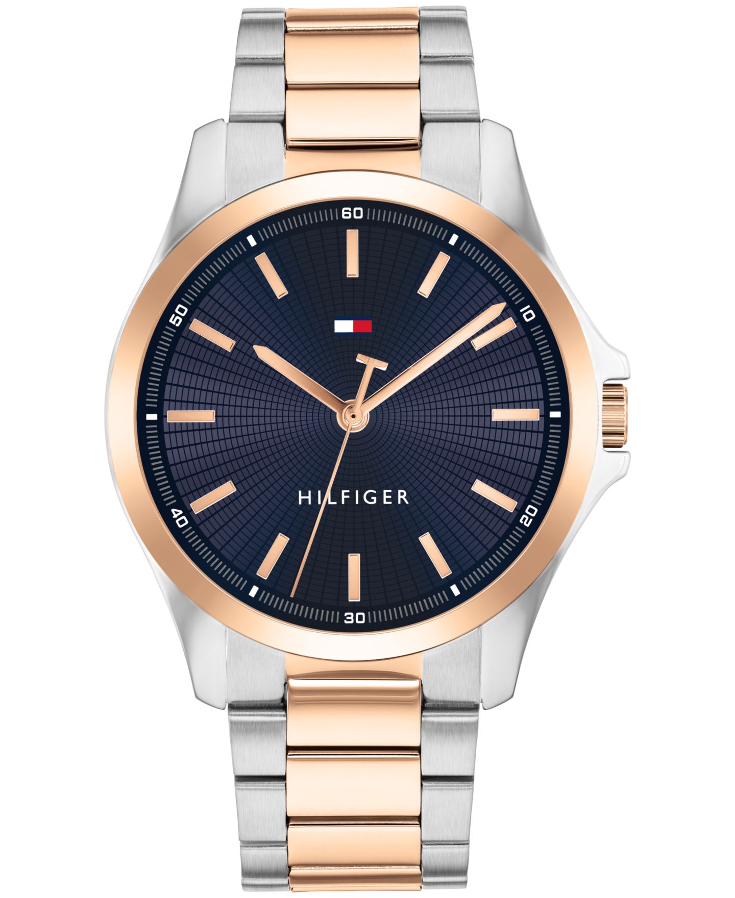 Мужские часы Tommy Hilfiger Quartz Two-Tone Stainless-Steel Bracelet Watch, 43mm — фото 1