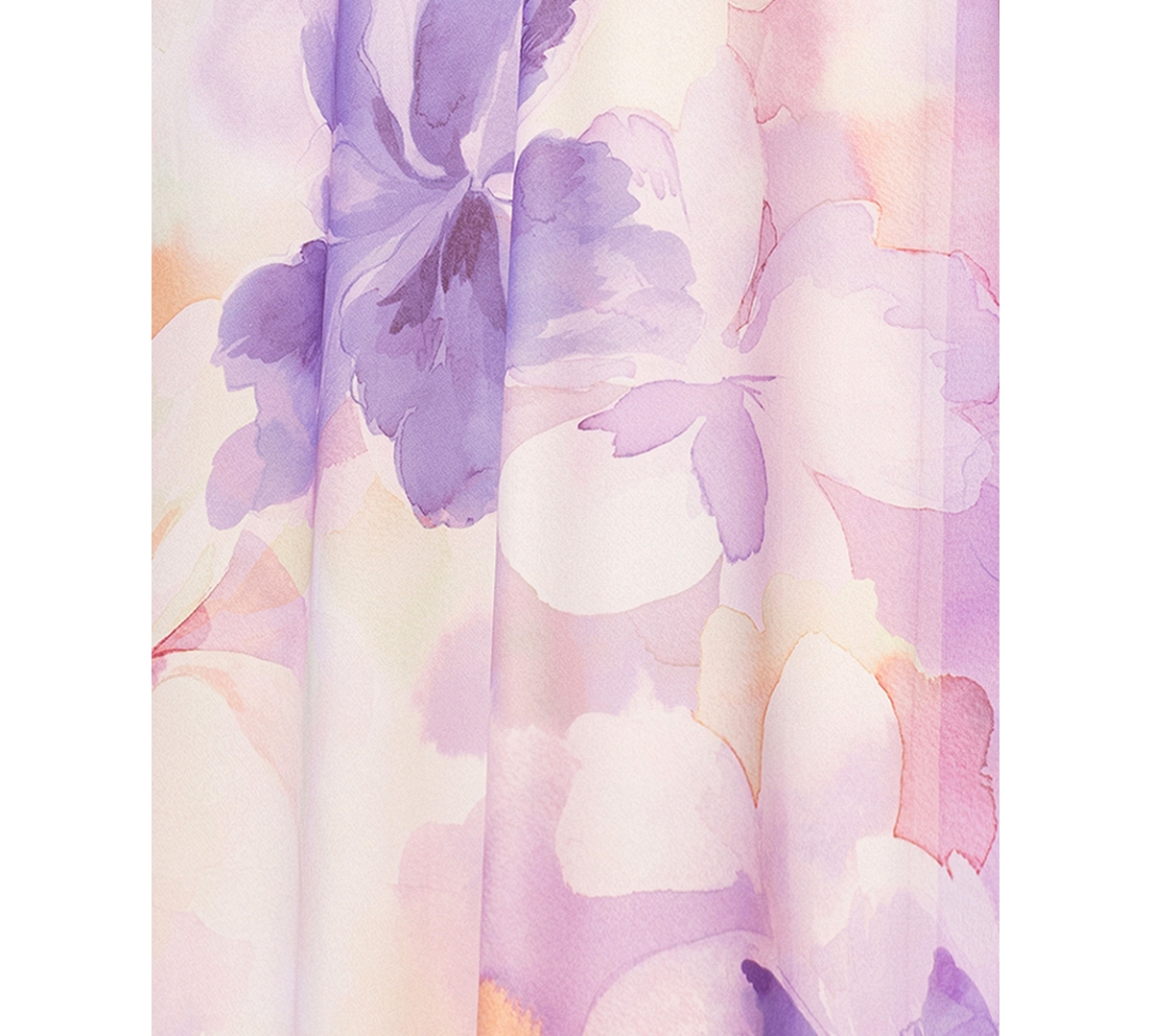 BETSY & ADAM PLUS SIZE SLEEVELESS V-NECK FLORAL DRESS 