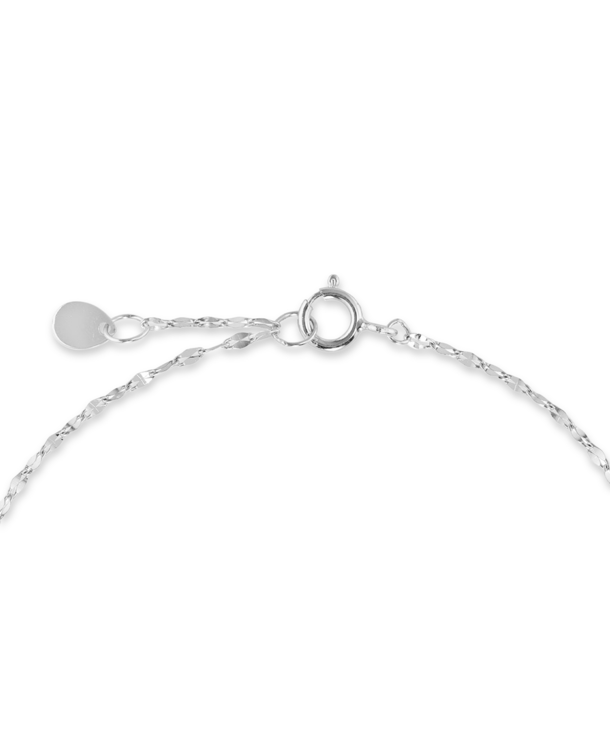 Macy's Cubic Zirconia Solitaire Bezel Mirror Link Chain Bracelet (1 Ct. T.w.) In Sterling Silver In Silver