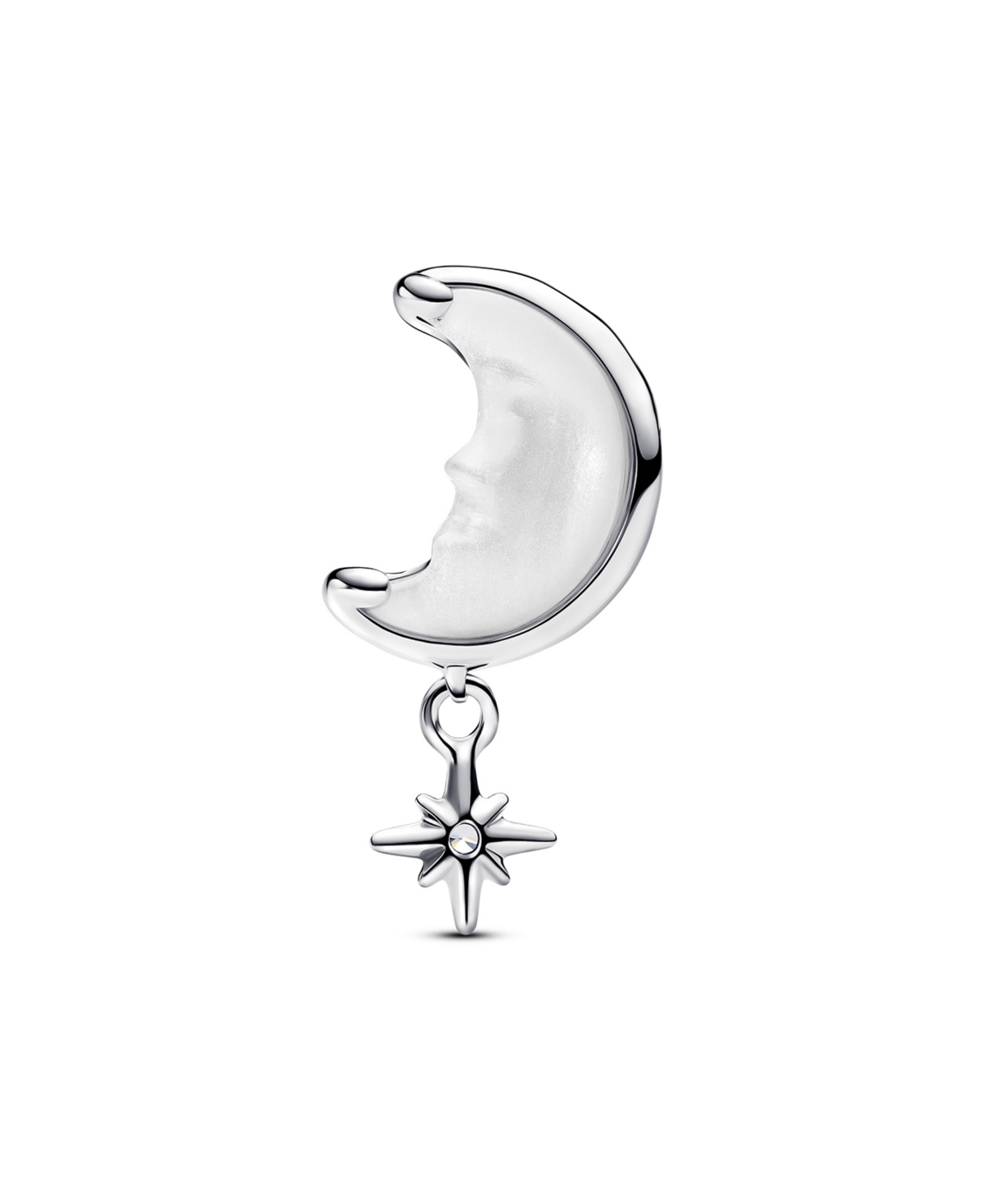 Pandora Sterling Silver Moon And Star Charm In Sterling Silver