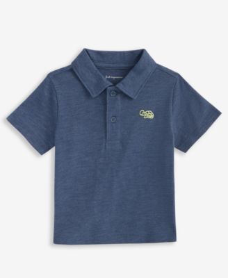 First Impressions - Baby Boys Little Turtle-Detail Polo Shirt