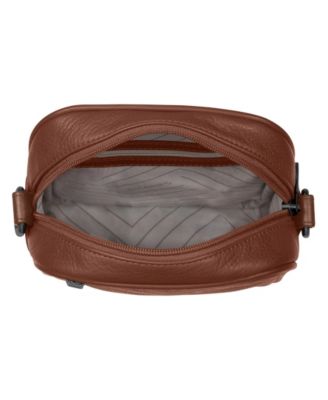 Onyx Vertical Leather Cross Body