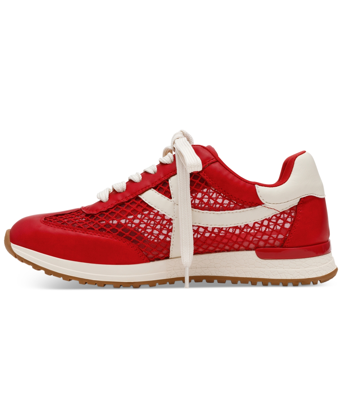 Dv Dolce Vita Women's Joque Mesh Sporty Retro Lace-up Sneakers In Red