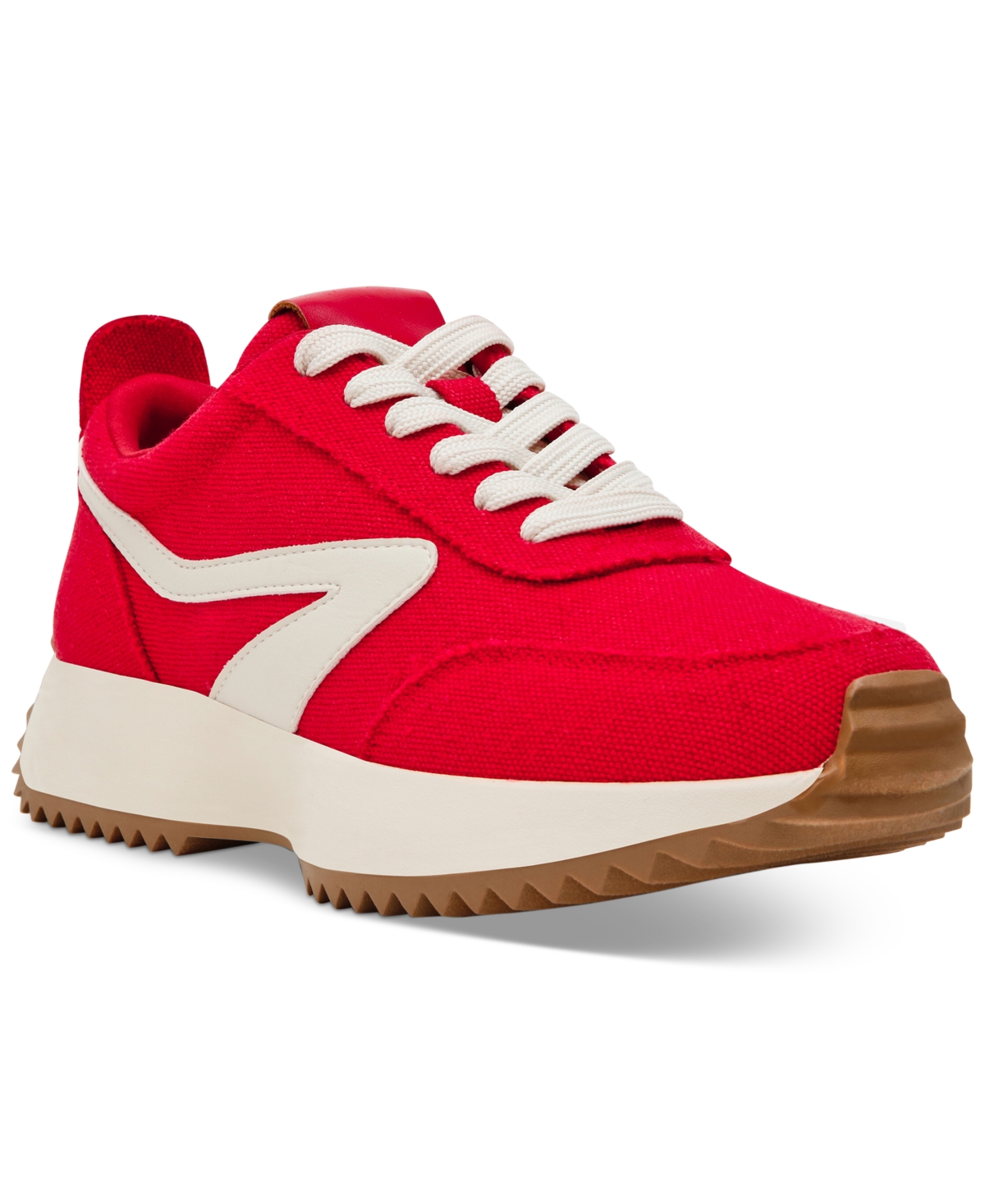 Dv Dolce Vita Women's Bynx Lace-up Jogger Sneakers In Red Canvas
