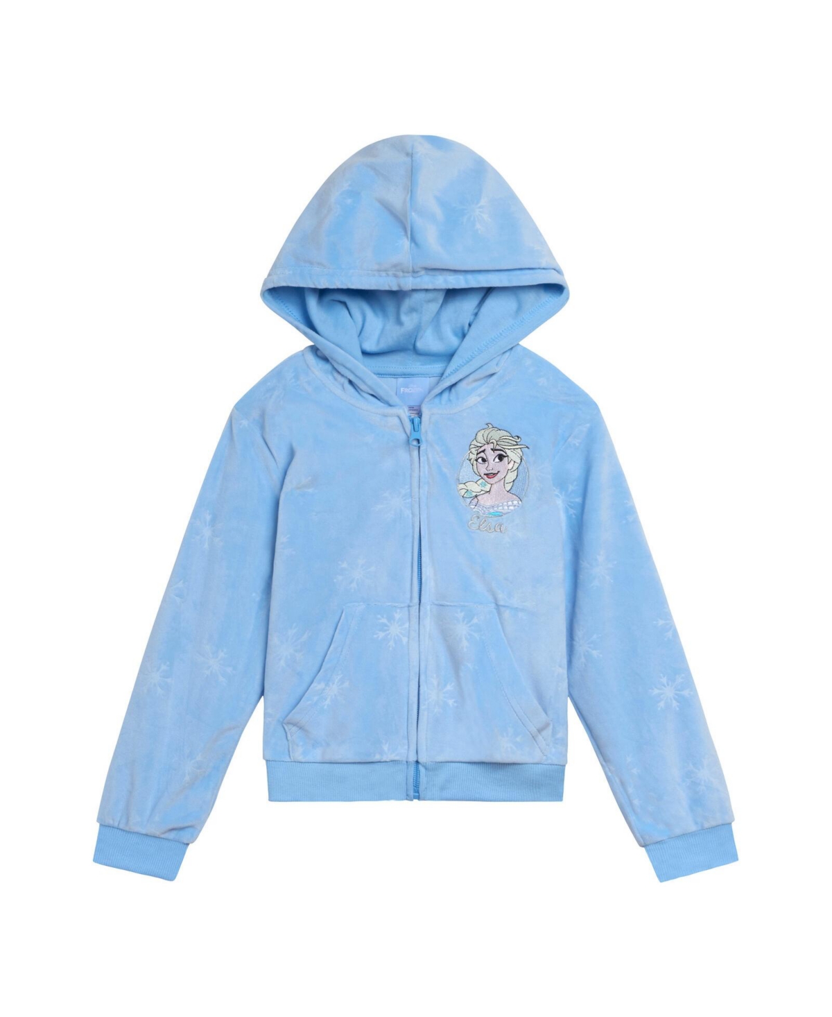 Frozen Toddler Girls Disney Minnie Mouse Velour Zip Up Hoodie and Jogger Pants Outfit Set