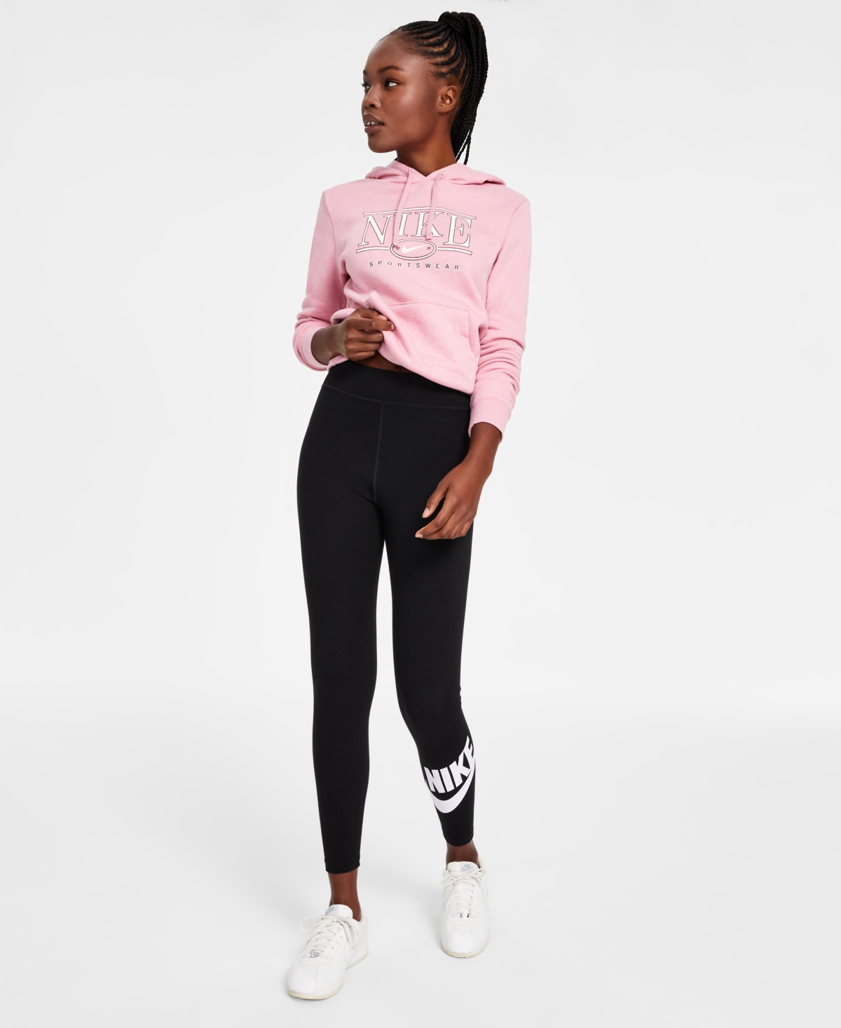Women's Sportswear Classics High-Waisted Graphic Leggings - Black/white
