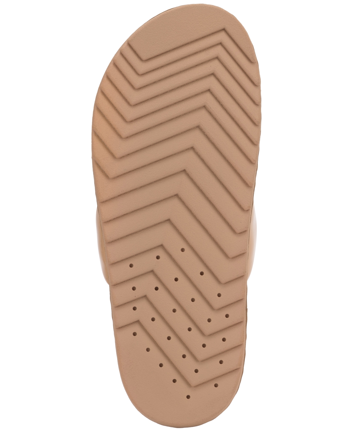 Jessica Simpson Caralyna Platform Slide Sandal In Praline Crinkle Patent