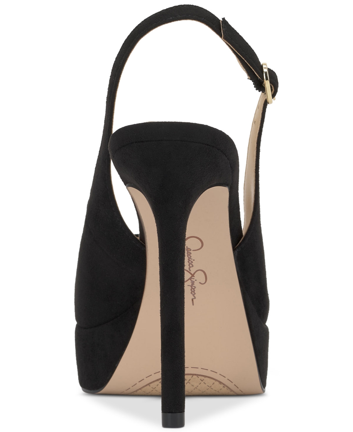 Jessica Simpson Women's Sibilla Slingback Platform Stiletto Pumps In Black Nubuck