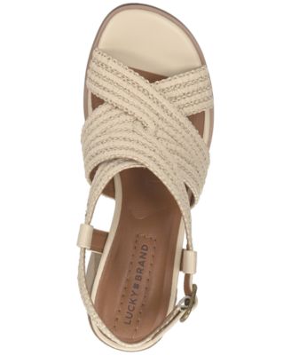 Women's Sasina Woven Strappy Block-Heel Dress Sandals