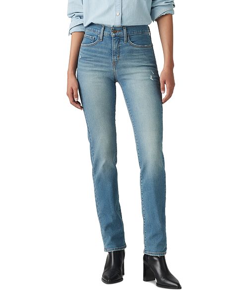 alfani Levi's 314 Shaping Slimming Straight Leg Mid Rise Jeans Women's Fashion Shoes & Accessories